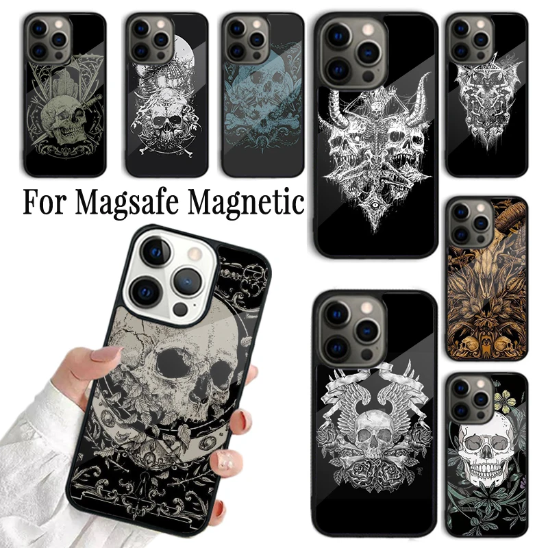 

Магнитный чехол для iPhone 16 15 14 13 12 Mini 11 Pro Max Plus Magsafe