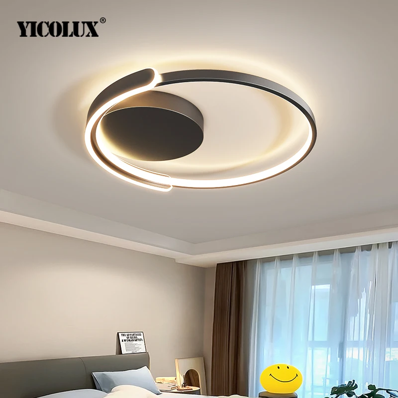 

Modern LED Ceiling Lamp White Black Lights Living Dining Room Kitchen Bedroom Ceiling Light Square Round Home Decor Indoor Light