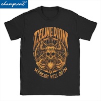 Celines Dion My Heart Will Go On T Shirts Men Women's Pure Cotton Humor T-Shirt Titanic Movie Metal Tees Short Sleeve Tops