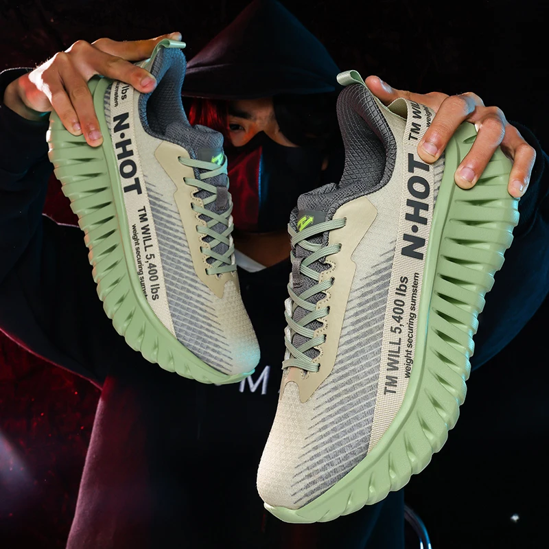 

Men Women Wear Resistant Light Running Shoes Cushion Breathable Training Sneakers High Quality Outdoor Sports Shoes