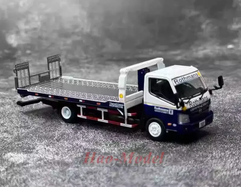 Modello unico 1:64 per Hino300 Dutro pressofuso in lega modello di auto bambini ragazzi regali di compleanno hobby display collezione ornamenti bianco