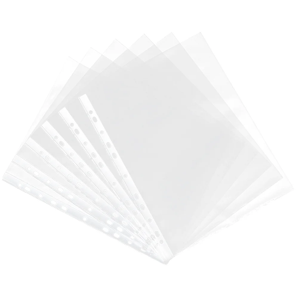 

100Pcs A4 File Folder Clear Document Organizer Waterproof PP Sheet Protector for Office School Home Use Transparent Holder