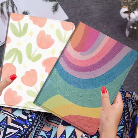 Colorful Wavy Pattern Art Gift Tablet Case For Lenovo Xiaoxin Legion Pad Tab Pro GT Y700 Gen4 2 11 P11 M10 K10 3rd Plus Gen