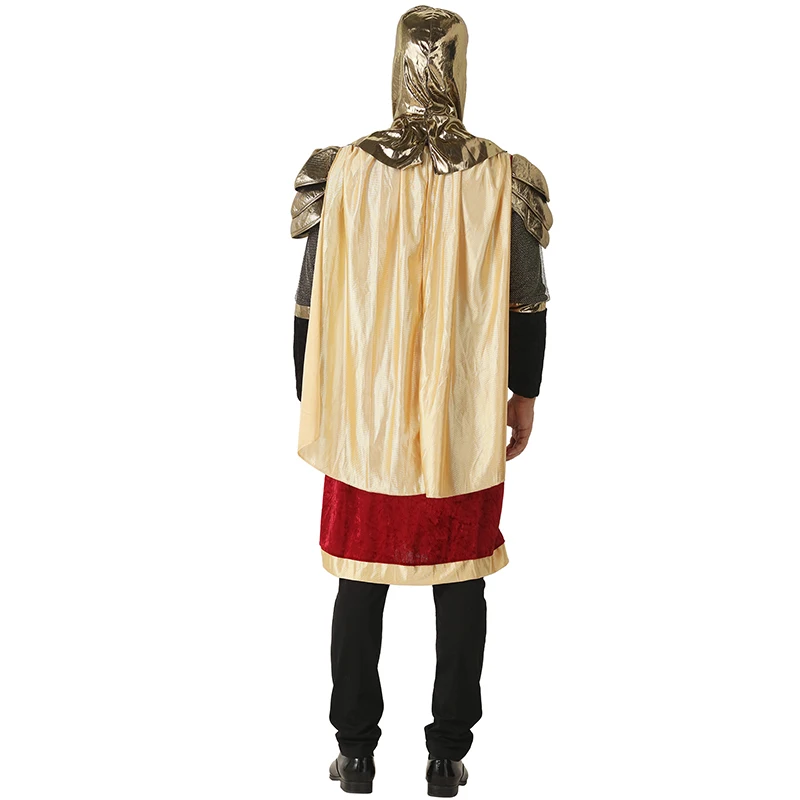 Renaissance King Cosplay, traje do Dia das Bruxas, cavaleiro medieval, Carnaval, Páscoa, Purim, vestido extravagante, adulto