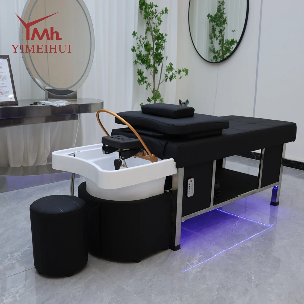 سرير استرخاء تايلاندي حصري للصالون، سرير شامبو لصالونات التبخير وتدوير المياه