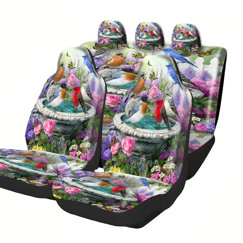 2-5 Seat Set Car Seat Covers, Premium Polyester Universal Comfort For All Cars Trucks Suvs Off-Road Vehicles, Festive Halloween