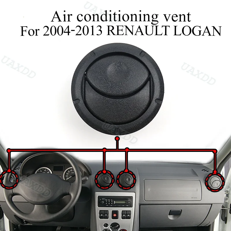 For 2004‑2013 Renault Logan Automotive A/C 2 Din AIR VENT Outlet Car Ventilation Equipment Air Conditioning Vent Grille Assembly