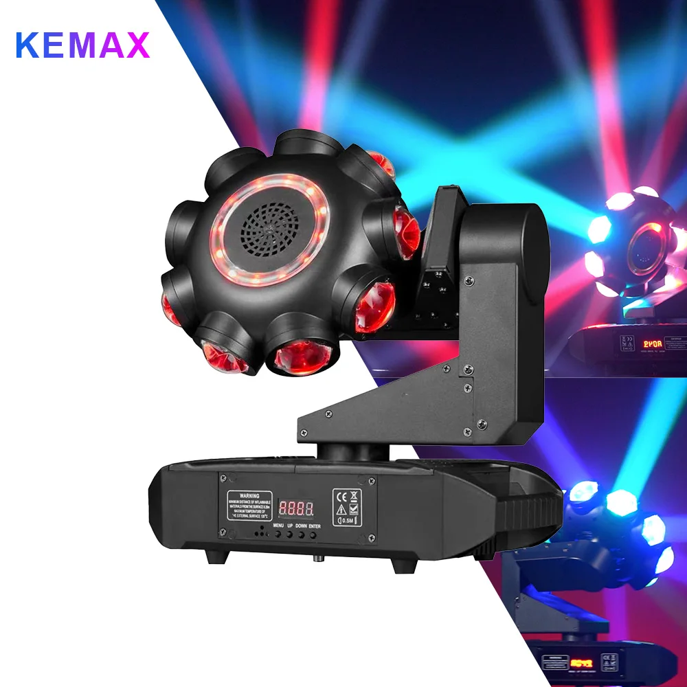 120W DJ Lights DMX512 Moving Head LED Beam Party Light RGBW Rotating Disco Stage Lighting For Nightclub Bar Wedding Events