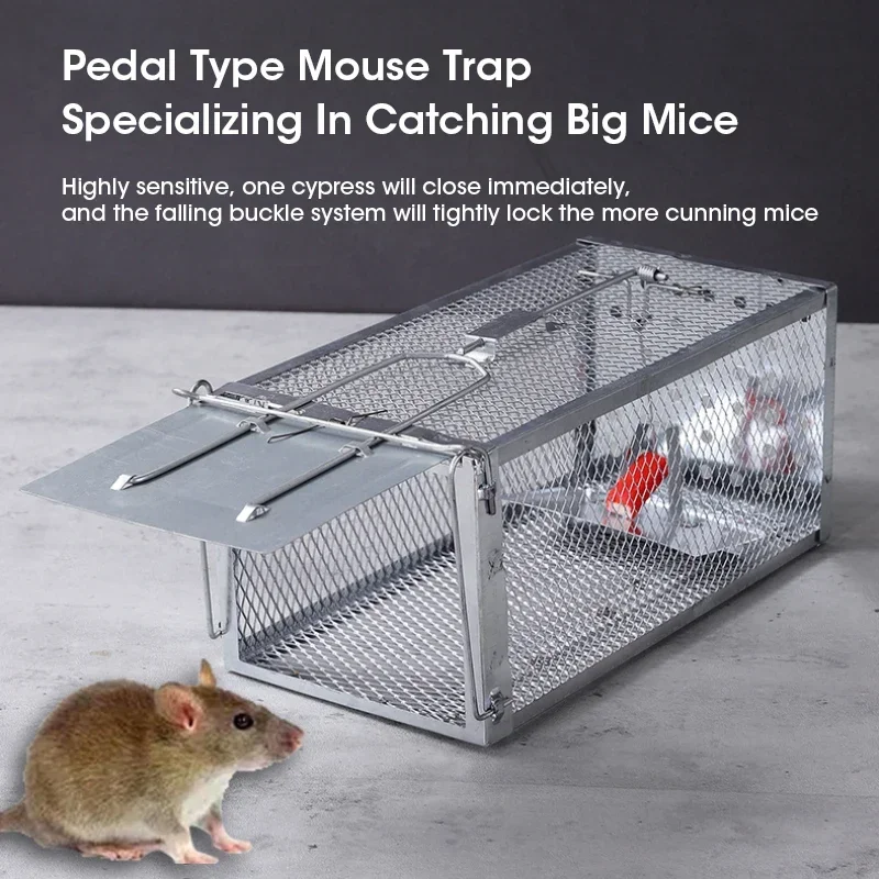 مصيدة فئران منزلية مجلفنة مصيدة ماوس آمنة وصديقة للبيئة قابلة لإعادة الاستخدام مصيدة ماوس لمكافحة الآفات مصيدة ماوس قاتل الماوس
