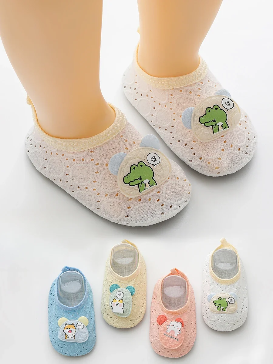 Floor Socks Baby Summer Thin Baby Walking Shoes Soft Sole Mesh Breathable Non-slip Insulation Indoor Cute Children