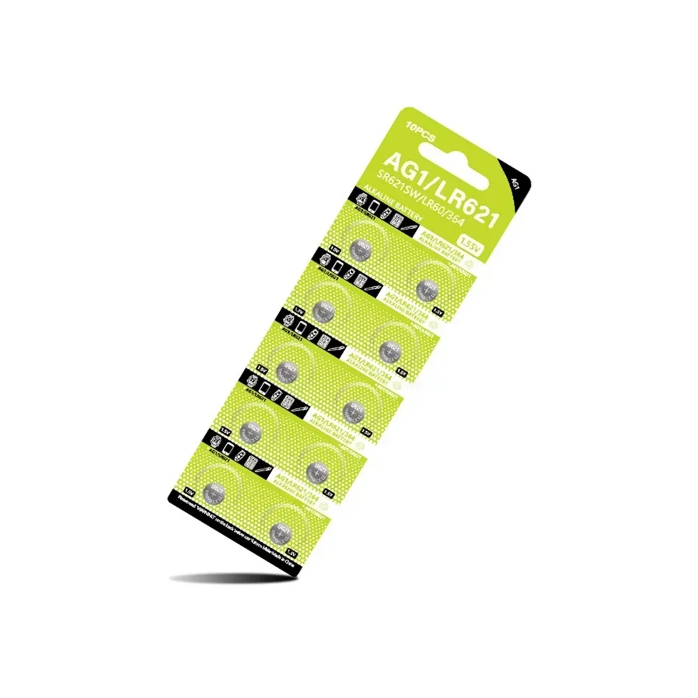 5-10 قطعة AG1 LR621 364 V364 164 531 SR621 SR621SW SR60 CX60 1.55V بطارية قلوية لمشاهدة مفتاح السيارة لعبة عن بعد زر عملة خلية #3