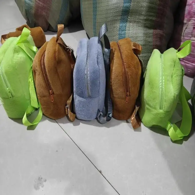 Mochila de felpa con estampado de palo de madera de Shanhaijing de dibujos animados, mochila de jardín de infantes para niños de gran capacidad