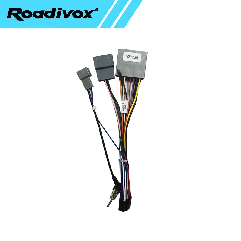 Decodificador Canbus para rádio automotivo Android para Honda CRV CR-V CIVIC 2001 2006, conector de cabo de alimentação com plugue de 16 pinos.
