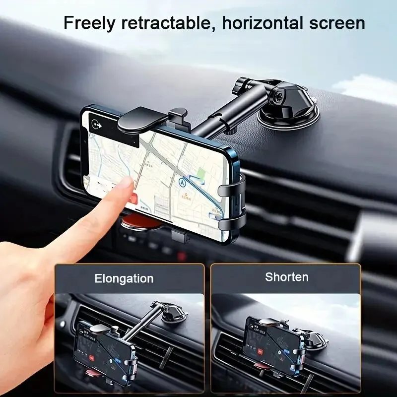 Sucker Car Phone Holder Auto Mobile Smartphone Cell Bracket Suction Cup Vehicles Mount Stand Support For iPhone Samsung Xiaomi