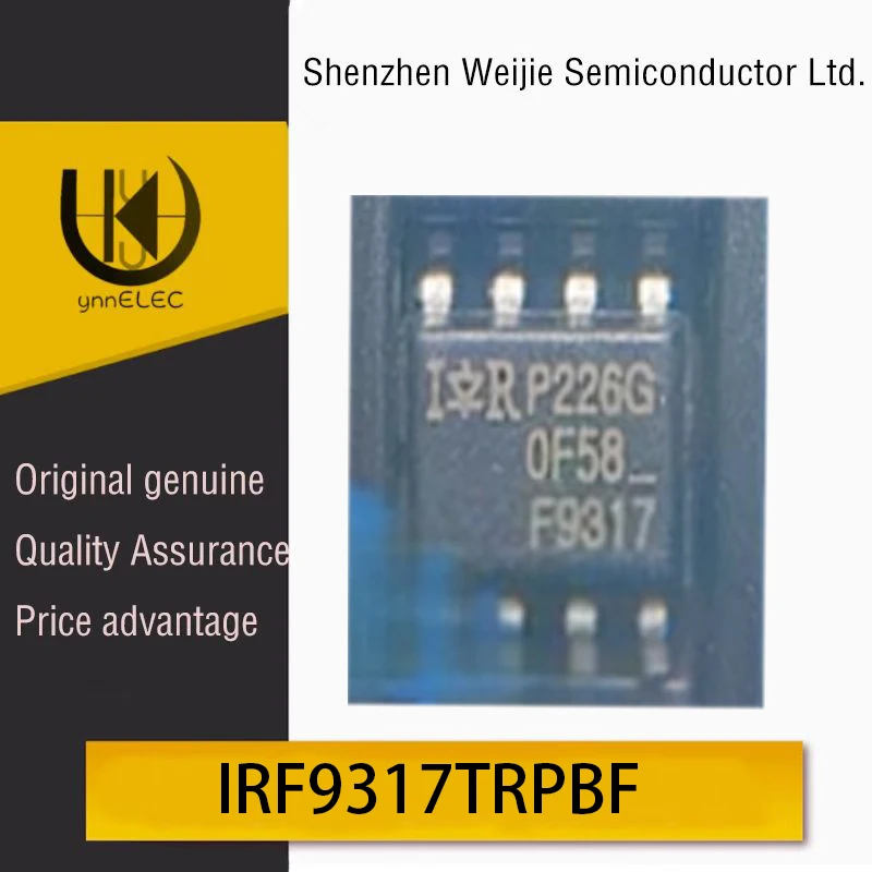 IRF9317TRPBF Genuine SOP8 Package P-Channel 30V 16A MOS Field Effect Transistor Chip Silkscreen: F9317