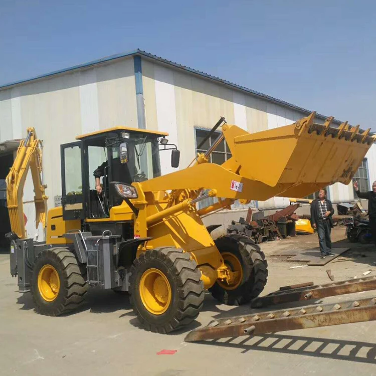 Used Small Backhoe Excavator Wheel Loader with PLC Engine Gearbox Motor & Pump-37kW Power 0.5m Bucket Capacity 1 Year Warranty