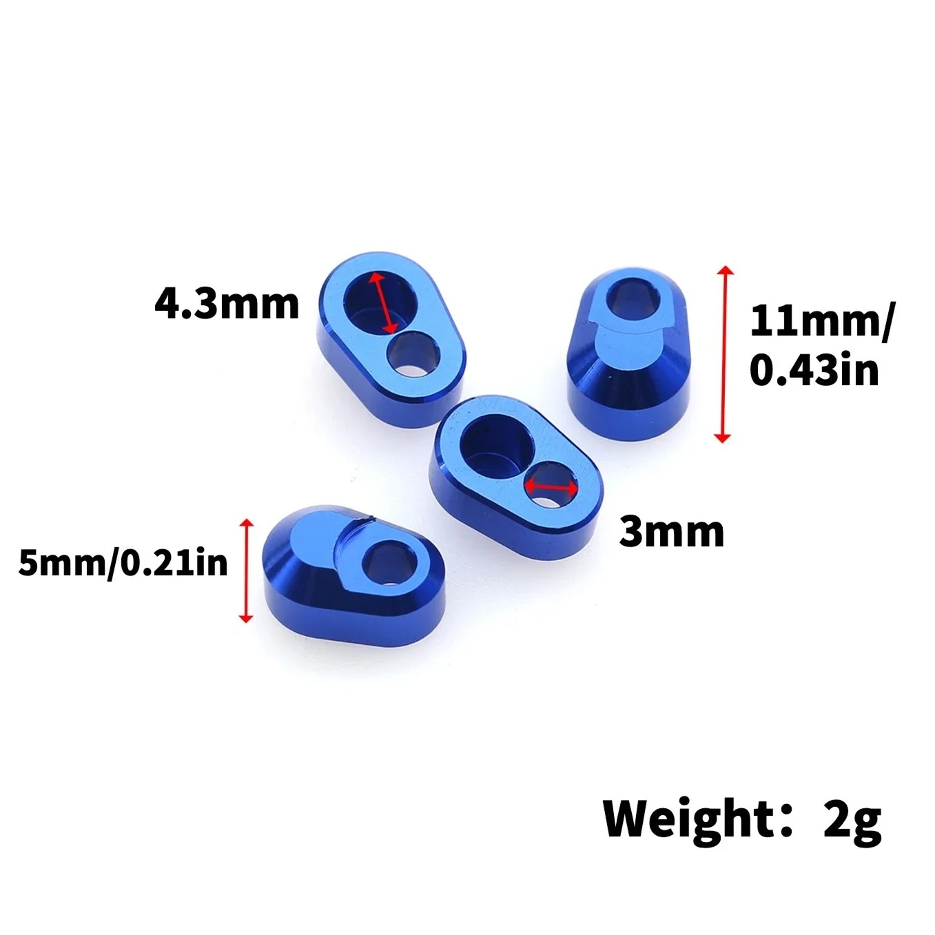 4pcs Metal Suspension Pin Retainer 7743 for TRAXXAS 1/5 X-MAXX 6S 8S 1/6 XRT 8S 1/10 MAXX RC Car Upgrade Parts Accessories