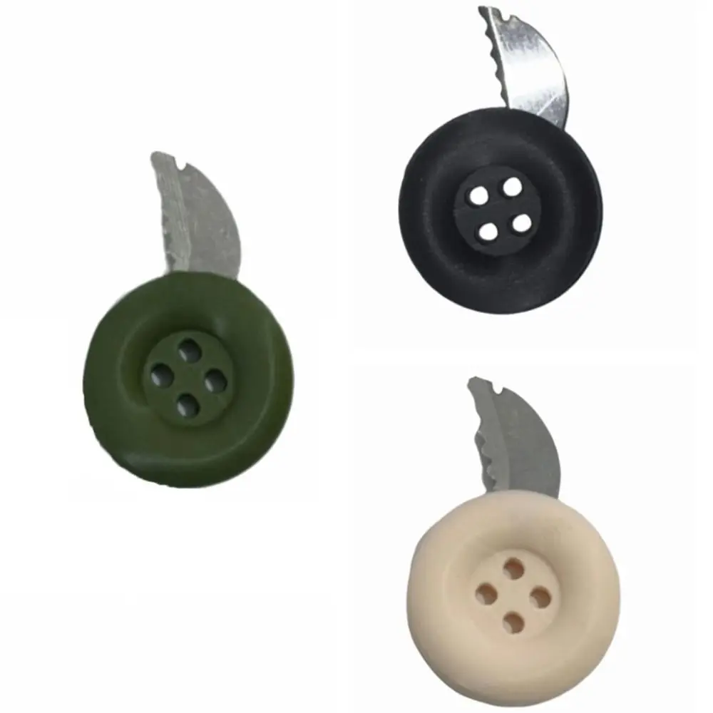 Stainless Steel Bottle Opener Lightweight Button Shape Button Shape Cutter Foldable Mini Foldable Portable Cutter Outdoor