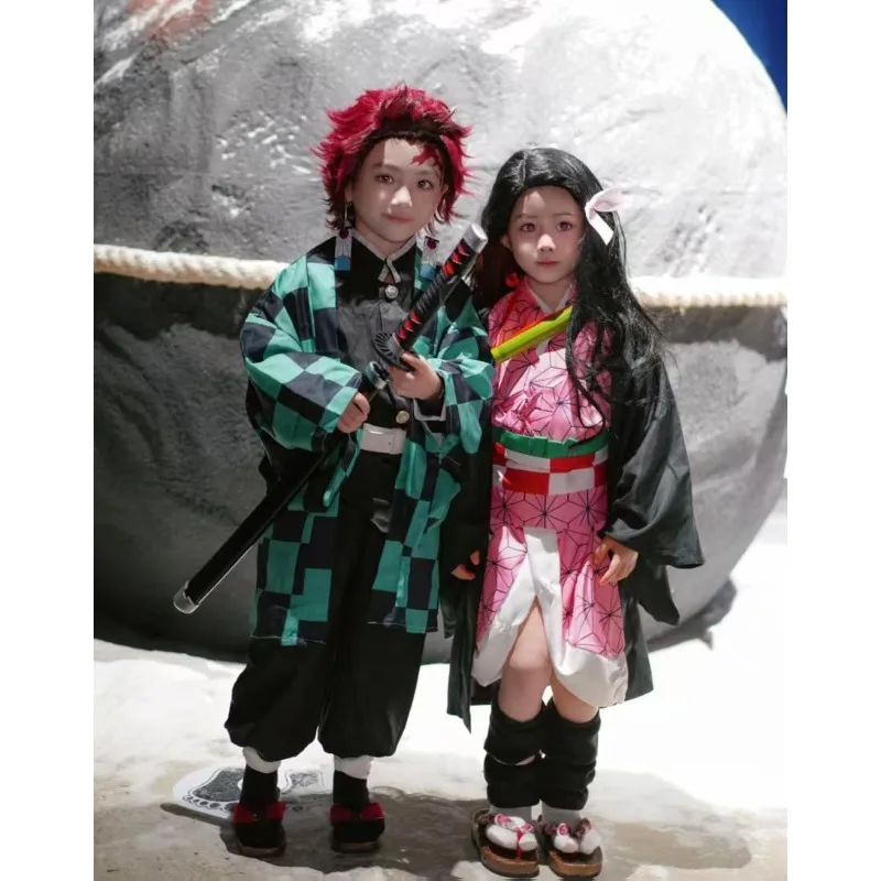 

Костюм для косплея Demon Slayer, древесный костюм Jiro You Bean на Хэллоуин, аниме-конвенция, аниме-костюм, семейный детский костюм для вечеринки