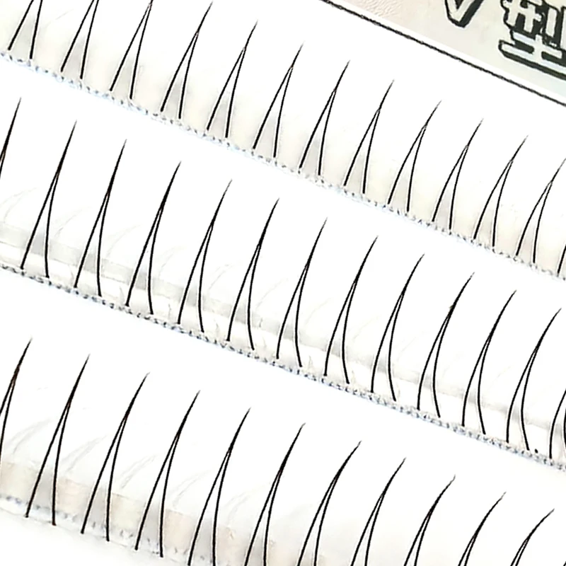 Natürlich aussehende, kleine, flammenförmige untere Wimpern – kleberfrei, einfache Anwendung, anfängerfreundlich, weich, bequem, wiederverwendbare künstliche Wimpern – Detail 3