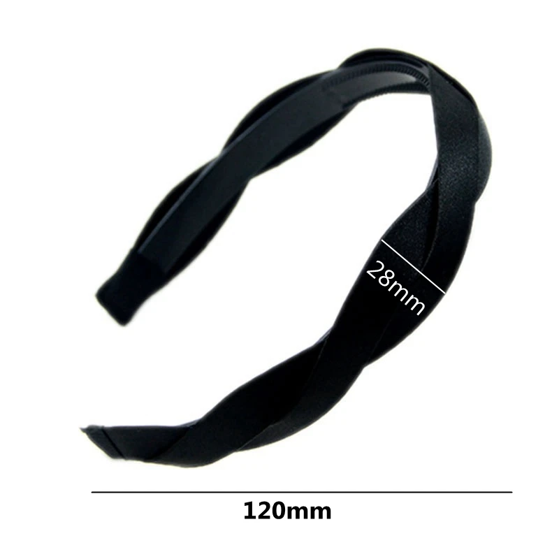 New Headband Women Solid Color Simple Temperament Headband Double-layer Cloth Headband Hair Hoop Accessories