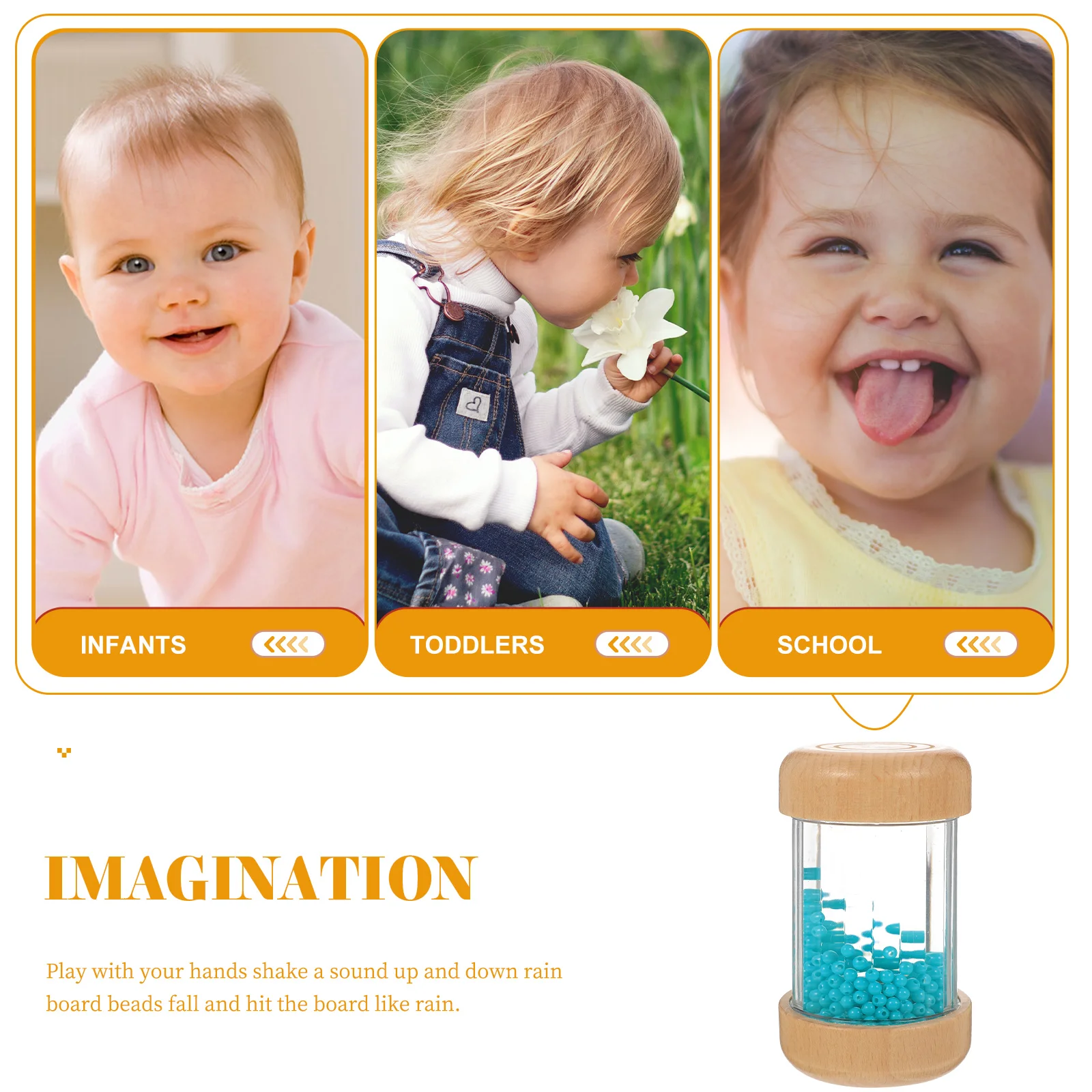 

Musical Educational Rain Sound Instrument for Kids Toddlers Cognitive Development Sensory Musical Instruments