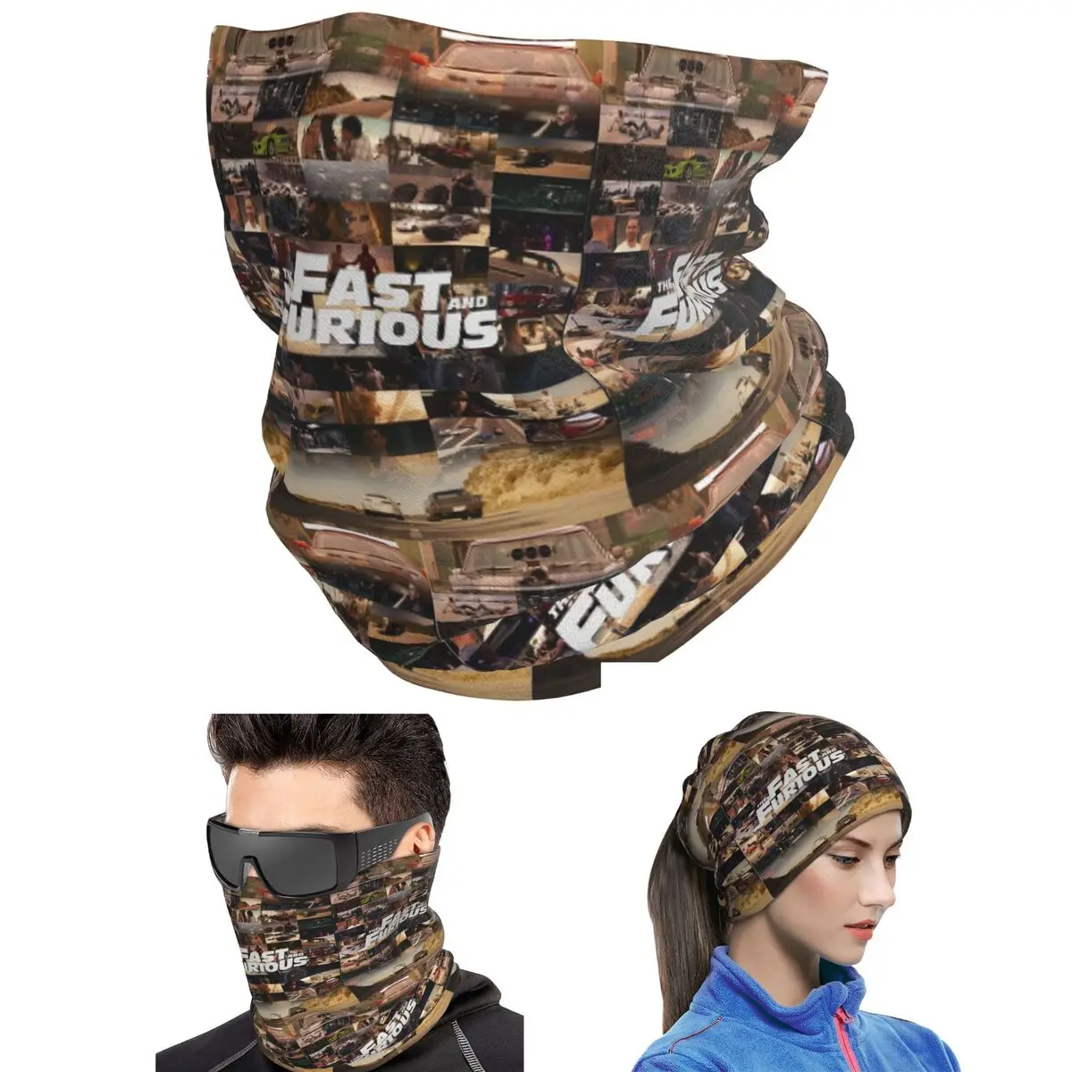 Fast And Furious - Legends - Tribute Bandana Neck Cover Printed Magic Scarf Running Face Mask Unisex Adult Breathable