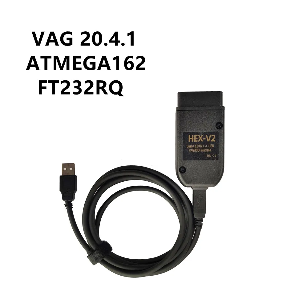 VAG 22.3 vagcom hex V2 auto diagnostic cable for FOR V-W A-UDI S-koda S-eat VAG 20.3.0 ATMEGA162+16V8+FT232RQ Multi-language