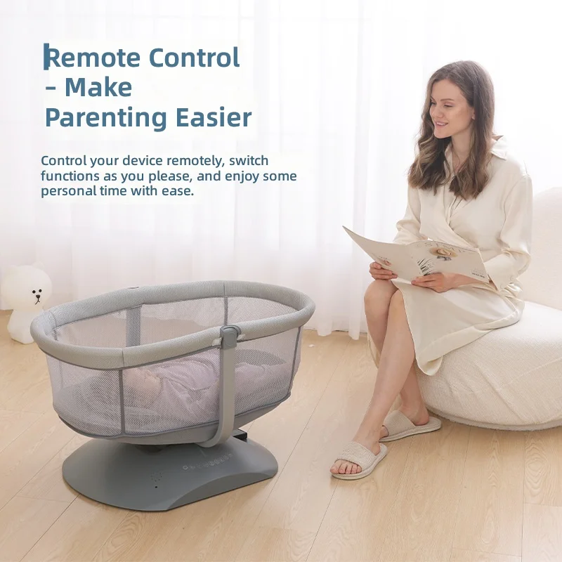 Baby Rocking Cradle, Portable Infant Bed, Multifunctional Newborn Crib, Sit and Lie Baby Bed, Adjustable Sleeping Bassinet