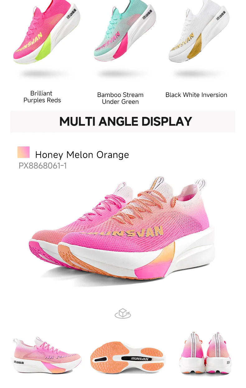 IRUNSVAN HEAT 3.0 Herren Leichte Laufschuhe Atmungsaktive Mesh-Sneaker Stoßdämpfend Rutschfest Weiche Sohle Vielseitig für Fitness – Detail 18