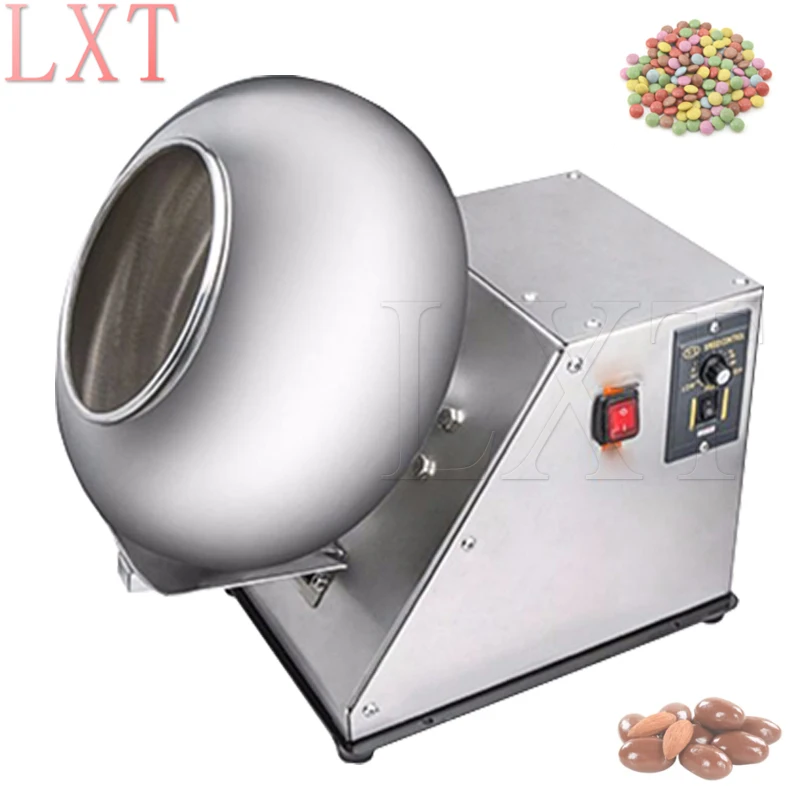 Electric 110V 220V Peanut Sugar Coating Machine Stainless Steel Chocolate Coating Machine   Polishing Machine