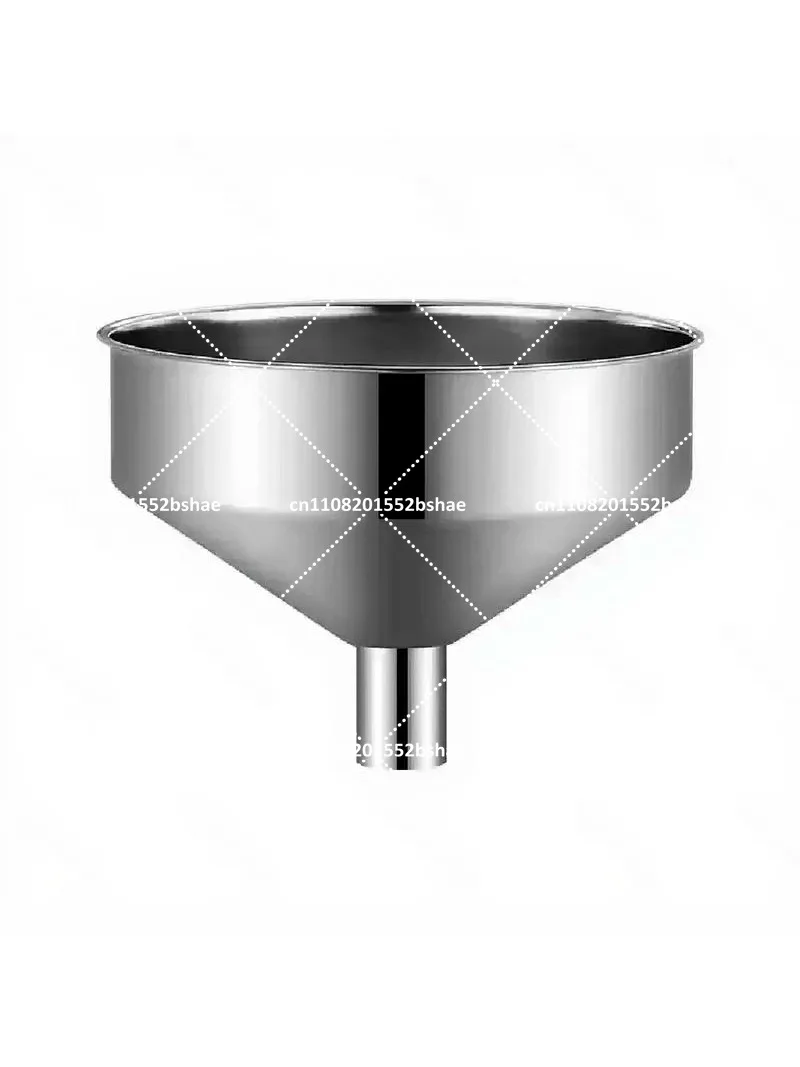 304 Stainless Steel Large Diameter Heavy Duty Funnel for Wine, Oil, Household Kitchen Use