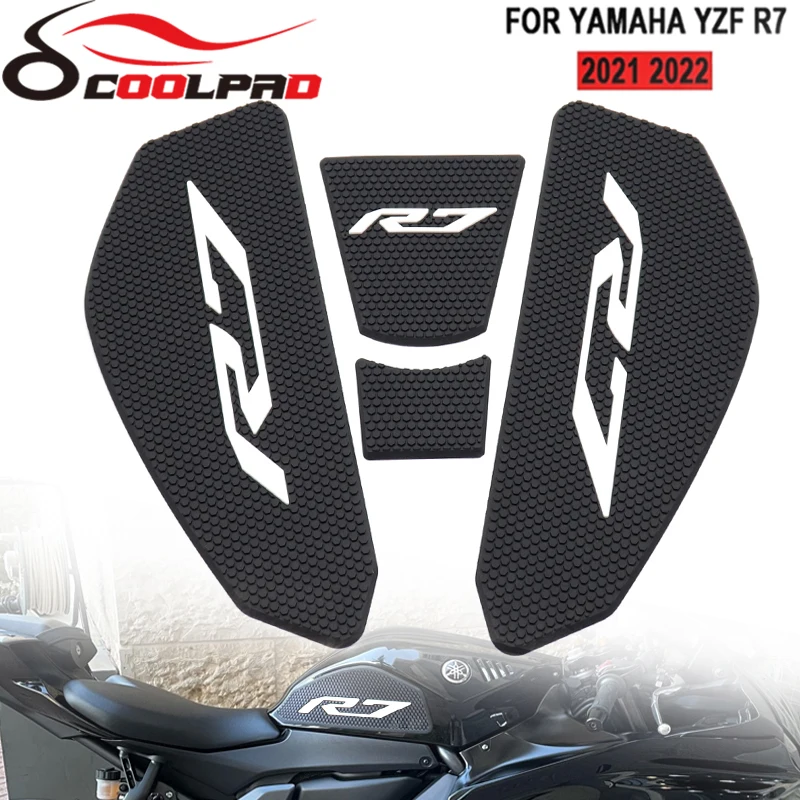 

R7 Accessories Motorcycle Tank Pad For YAMAHA YZF R7 YZFR7 R7 Fuel Tank Pad Tank Sticker Decal Knee Pad Grip Pad Tank Grips