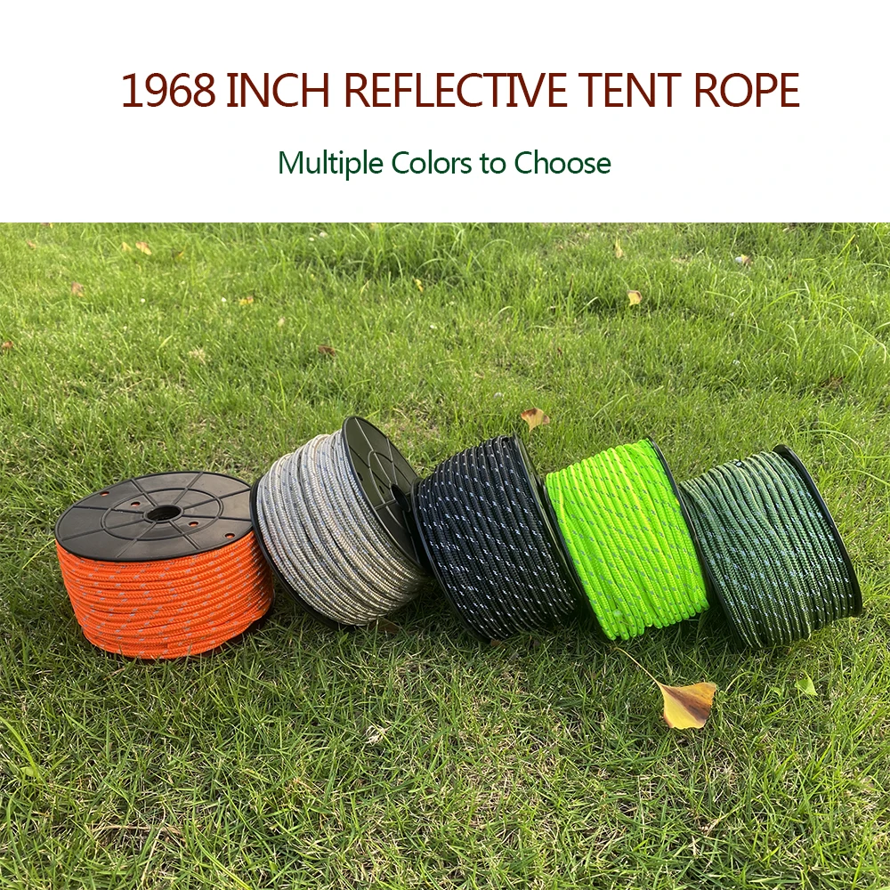 Outdoor Camping Guy - 6mm 50M Nylon Reflective Tent Rope