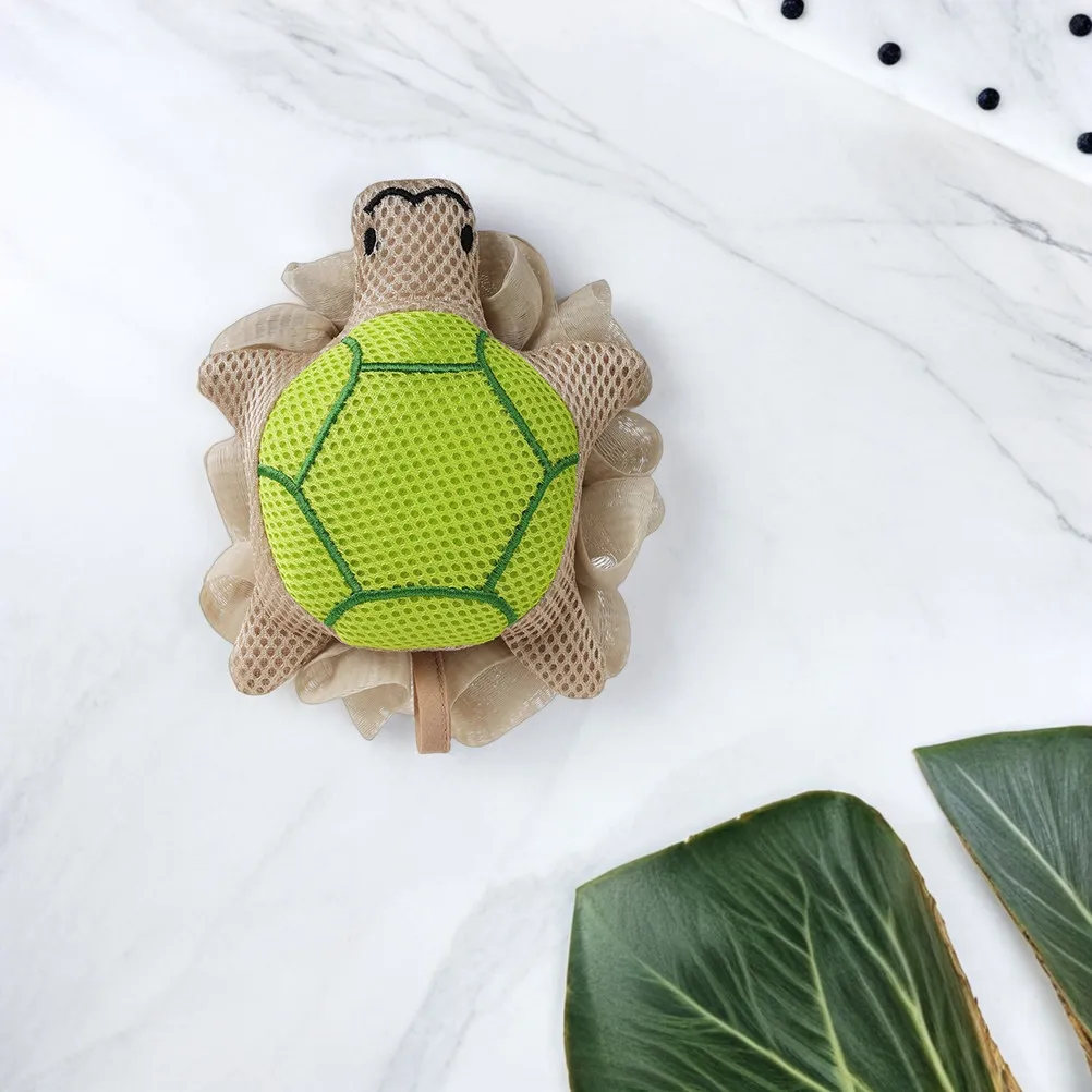 Soft Baby Bath Ball Turtle Shape Foaming Shower Scrubber Baby Bathing Supply Body Skin Exfoliating Bathing Ball