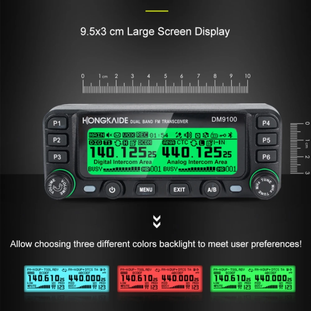 ZASTONE D9100 Digital DMR Car Walkie Talkie 25W Hm Radio Dual Time Slots GPS APRS Dual Band Transceiver Digital Car Radio