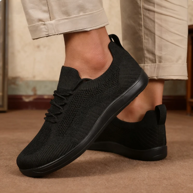Men Wide Barefoot Shoes Anti Slip Minimalist Lightweight Breathable Walking Shoes Fashionable Round Toe Cross Training Sneakers image 3