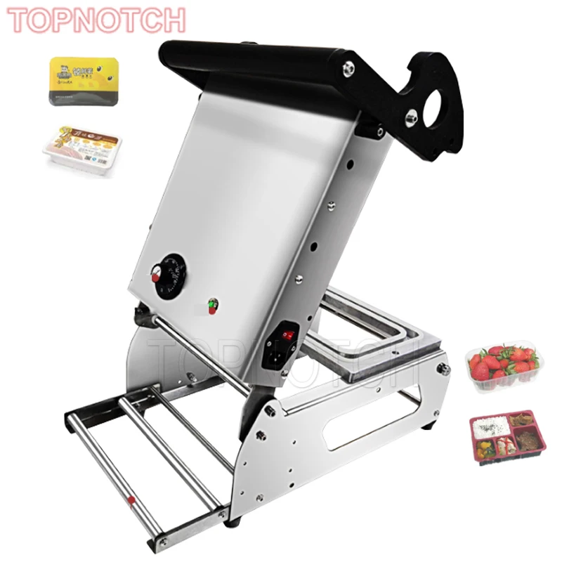 

Takeout Lunch Box Hand Pressure Plastic Tray Sealing Machine Manual Food Tray Sealer Fresh Keeping Box Sealing