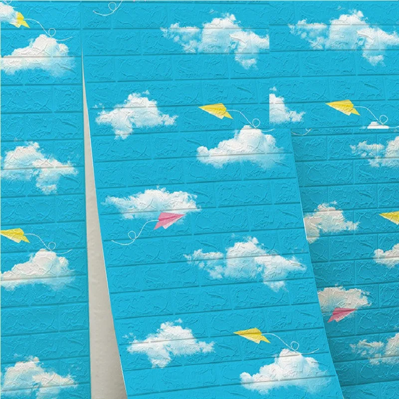 3D Foam Brick Wall Panels Stickers Self Adhesive Waterproof Living Room Home Walls Wallpaper Decal Home Decoration Wallcoverings