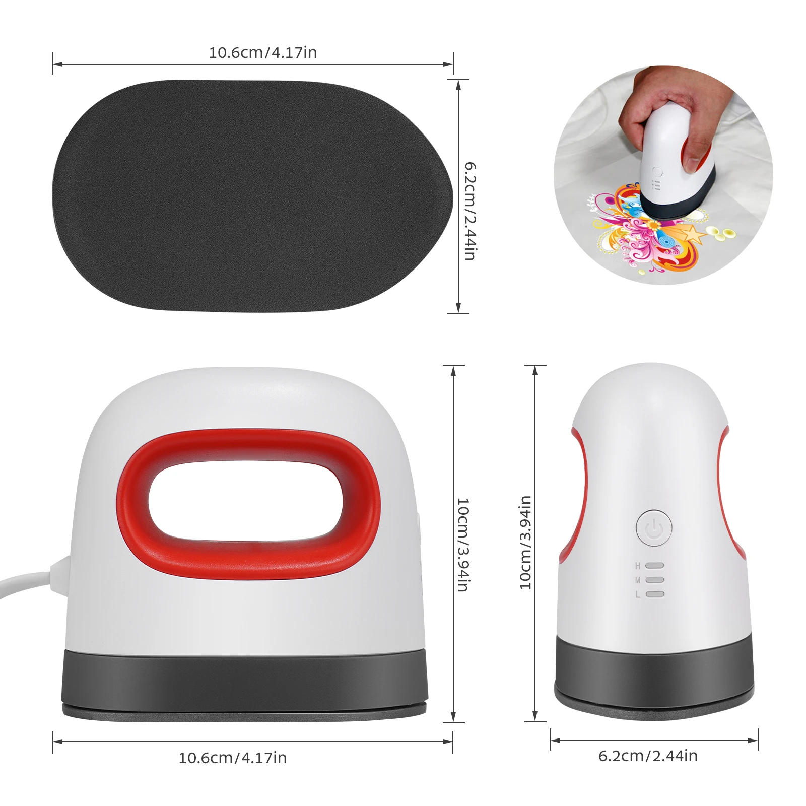 آلة الصحافة الحرارية الصغيرة التي شيرت الطباعة سهلة التدفئة نقل الصحافة آلات الحديد لبطانية الجلود المحمولة DIY بها بنفسك الأعمال المنزلية