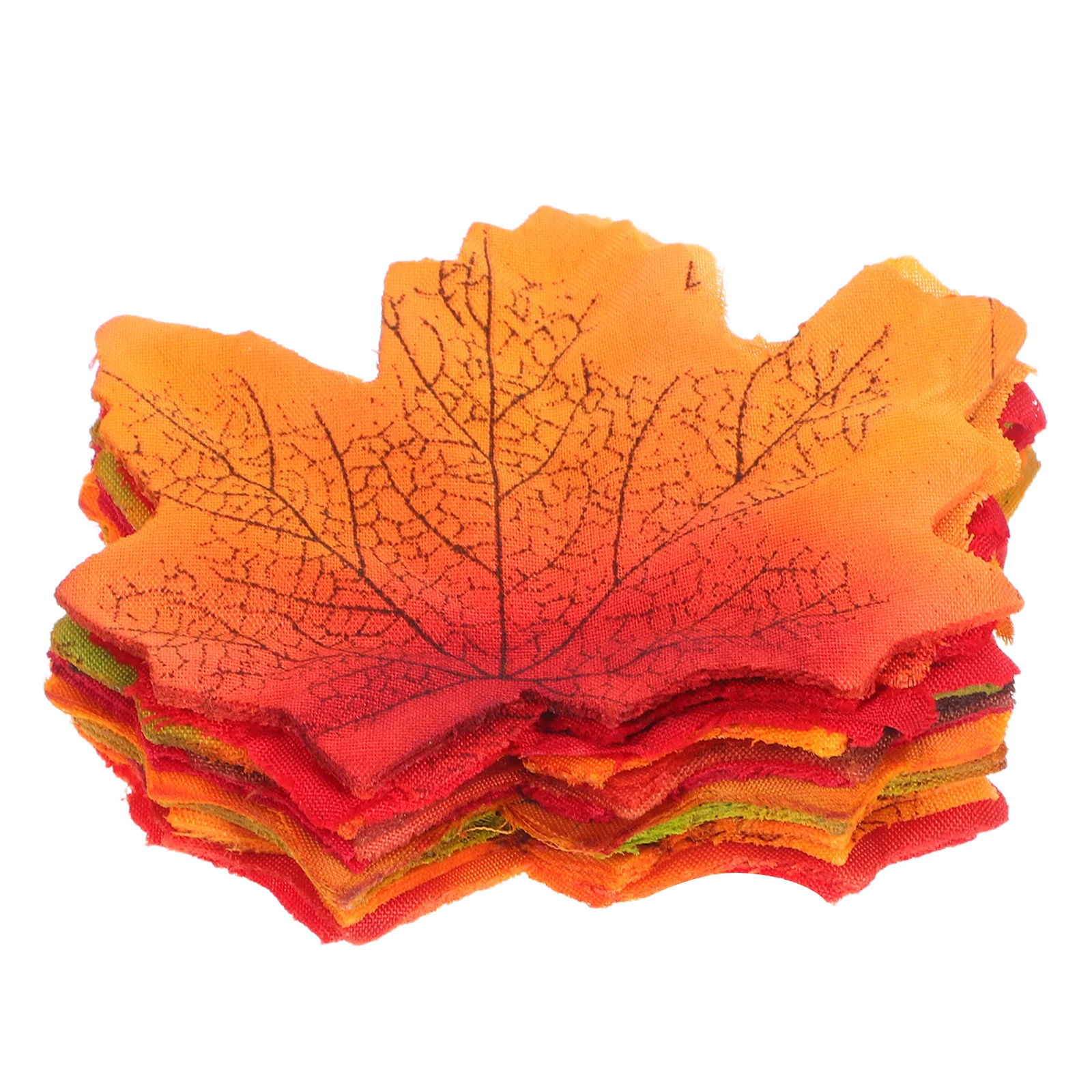 

100Pcs Silk Cloth Maple Leaves Realistic Artificial Leaves for Table Decoration Fall Floral Arrangements DIY Craft Projects Home