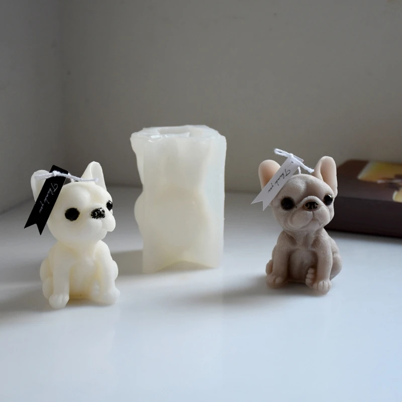 Silicone Mold Puppy Fondant Mould for Baking DIY Soap Decorating Tool