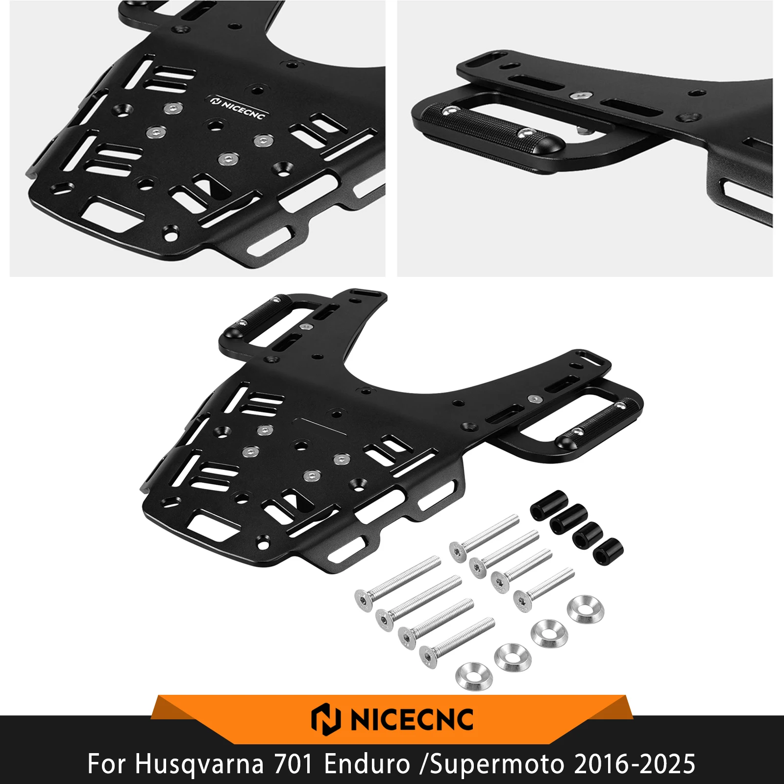NICECNC For Husqvarna 701 Supermoto /Enduro 2016-2025 Luggage Rack For Husqvarna Enduro 701 /Supermoto 701 2025 2024 2023