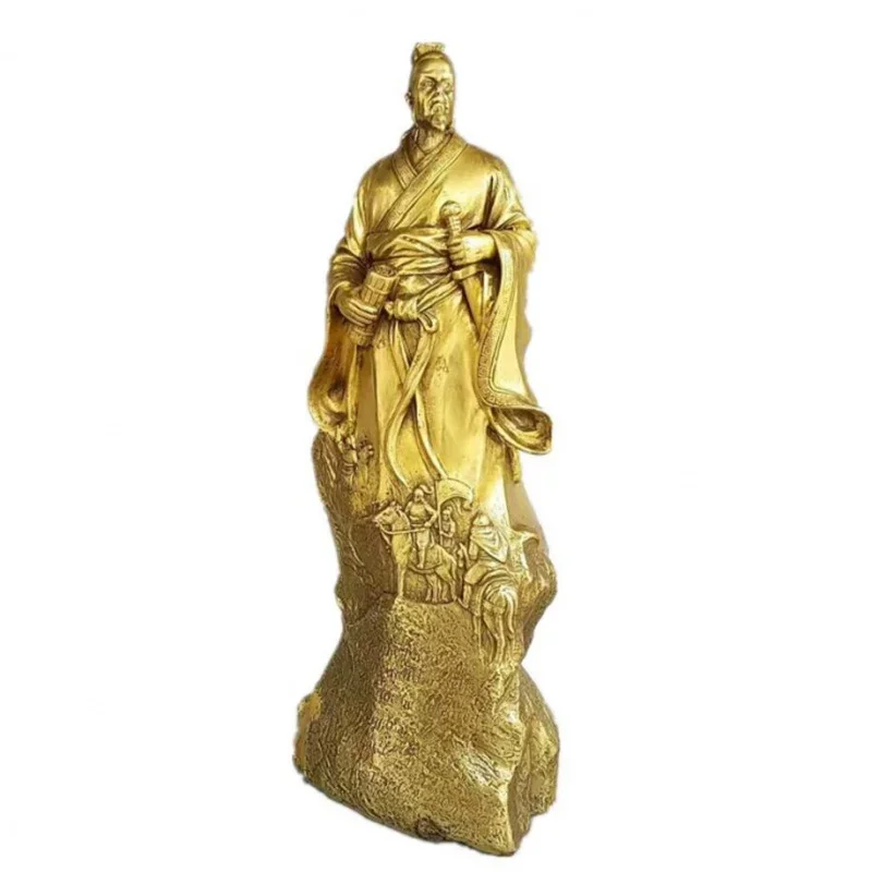 Copper Statue  Pure copper Sun Tzu as a decoration soldier Sun Wu, the founder of the art of war in the spring and Autumn period