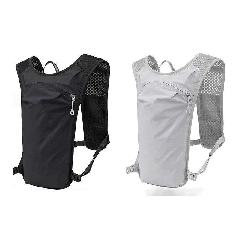 Running Hydration Vest Backpack for Hiking Cycling Marathon Lightweight Water Chest Pack With Phone Storage Pocket