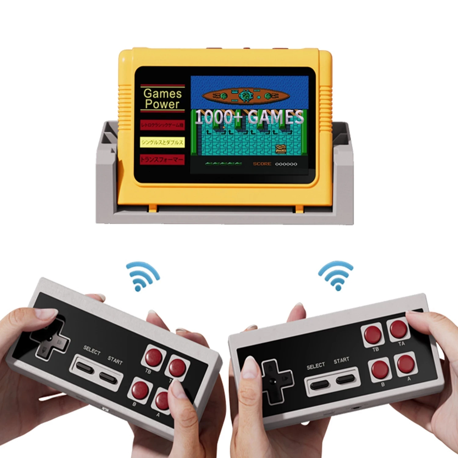 New K20 Mini Retro Handheld Game Console 3.0 Inch TFT Thousands Classic Games 2.4G Dual Person Wireless Gamepad Child Gift