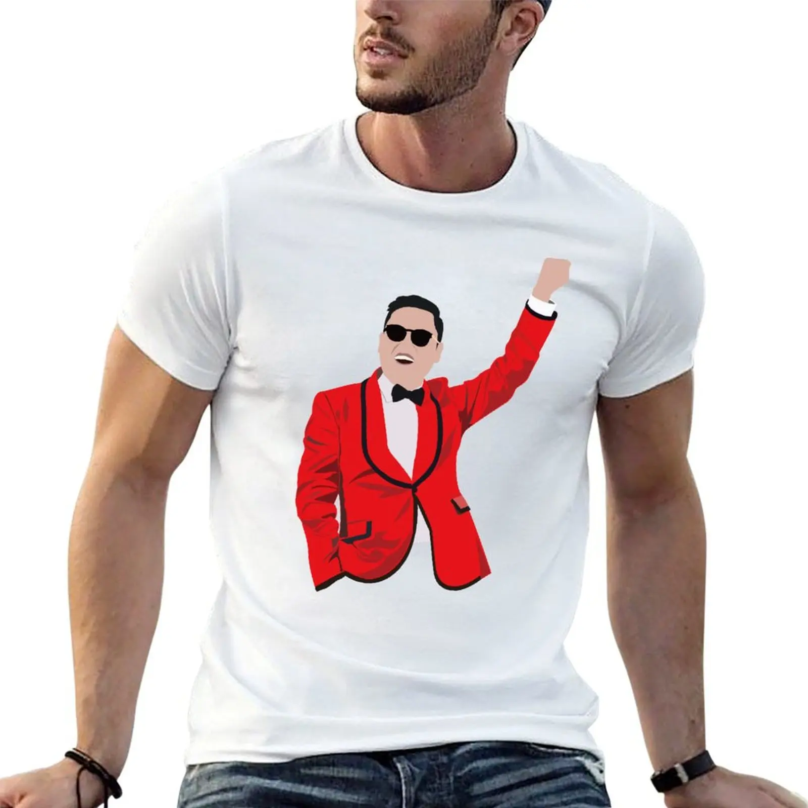 

PSY red T-Shirt man graphic t shirt t shirts for man graphic tees T-Shirt