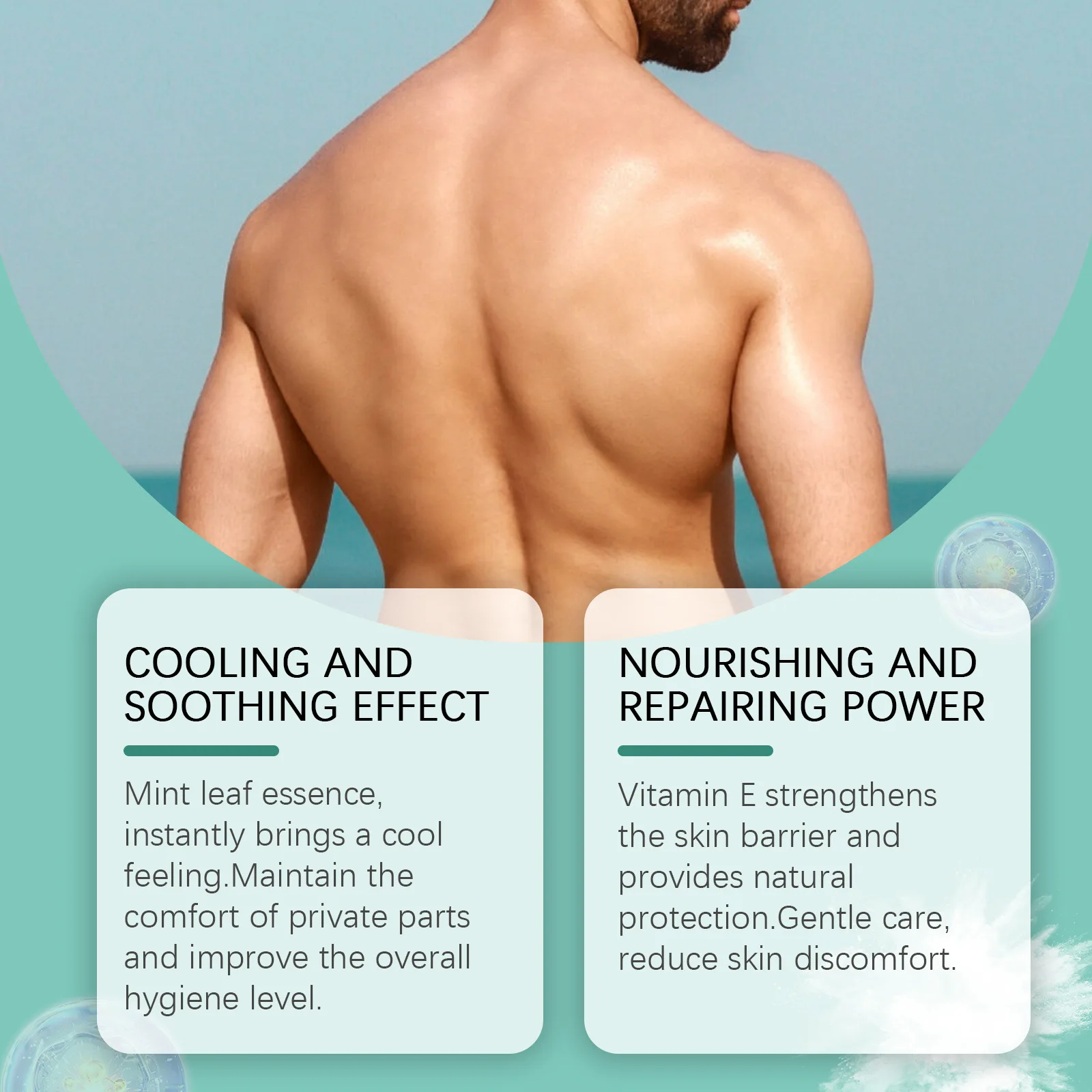 Men's Prickly Heat Powder Non-Sticky Improve Comfortable Sweat Absorbing Lightweight Smooth Skin Moisture Refreshing Body Powder