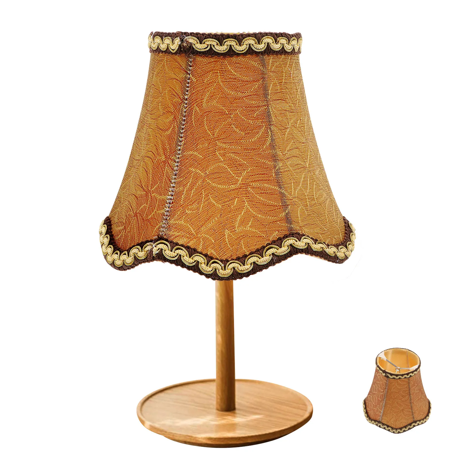 Cloth Light Shades Table Shade Household Lamp Cover Simple Lamp Cover Warm Lighting Dust Proof Fabric Lampshade