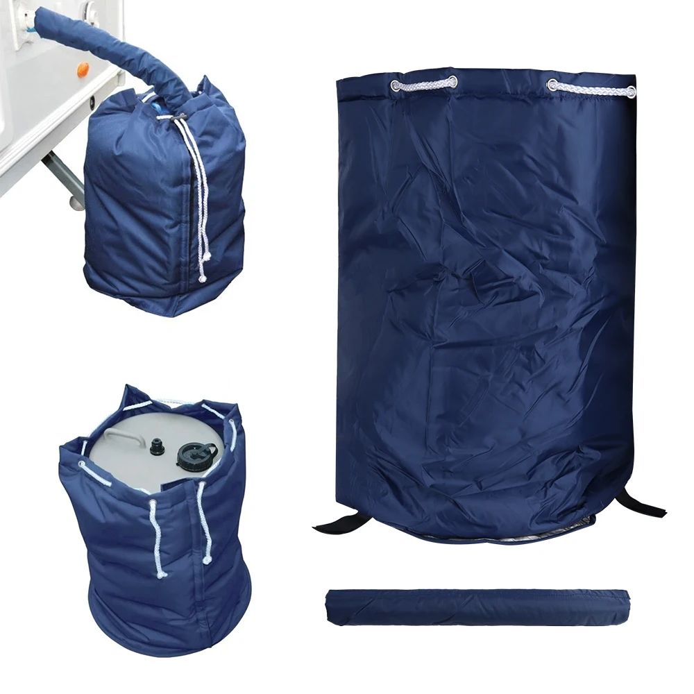 Insulated Water Carrier & Pipe Cover For Aquaroll 29 & 40 Litre Waterhog Water Porter Waterproof Blue Outdoor Bucket Accessories